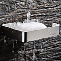 Soap Dishes Holders Hollow Contemporary Stainless Steel 1pc - Bathroom Hotel bath Single Wall Mounted
