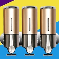 Soap Dispenser with Dispenser Pump Wall-mounted Three-head Manual Stainless Steel and Plastic Shower Hand-washer New Design miniinthebox