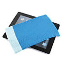 Sock-shaped Knitted Protective Case for ipad 2(suitable for ipad 1)-Blue light blue