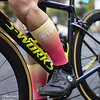 Socks Cycling Socks Bike / Cycling Breathable Soft Comfortable 1 Pair Gradient Letter Number Cotton Red / Yellow Green / Yellow BluePink One-Size / Stretchy miniinthebox