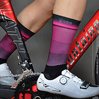 Socks Cycling Socks Bike / Cycling Breathable Soft Comfortable 1 Pair Stripes Cotton Black / Red Black / Yellow BlackWhite One-Size / Stretchy miniinthebox