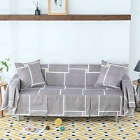 Sofa Cover Cities Home /Thicken Brocade Geometric Printed Sofa Blanket /Fit for 1-4 Cushion Couch and L Shape SofaEasy to Install miniinthebox