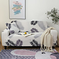 Sofa Cover Couch Cover Furniture Protector Solid Color Soft Stretch Sofa Slipcover Super Strechable Cover Fit for Armchair/ Loveseat/ Three Seater/ Four Seater/ L Shape Sofa Easy to Install Care (F