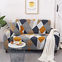 Sofa Cover Couch Cover Furniture Protector Solid Color Soft Stretch Sofa Slipcover Super Strechable Cover Fit for Armchair/ Loveseat/ Three Seater/ Four Seater/ L Shape Sofa Easy to Install Care (F miniinthebox