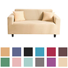 Sofa Cover Couch Cover Furniture Protector Solid Color Soft Stretch Sofa Slipcover Super Strechable Cover Fit for Armchair/ Loveseat/ Three Seater/ Four Seater/ L Shape Sofa Easy to Install Care (F miniinthebox