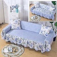 Sofa Cover Country Style /Double Sided Floral Printed Polyester / Fit for 1-4 Cushion Couch and L Shape SofaEasy to Install miniinthebox