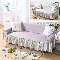 Sofa Cover Country Style /Double Sided Floral Printed Polyester / Fit for 1-4 Cushion Couch and L Shape SofaEasy to Install miniinthebox