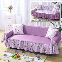 Sofa Cover Country Style /Double Sided Floral Printed Polyester / Fit for 1-4 Cushion Couch and L Shape SofaEasy to Install miniinthebox