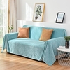 Sofa Cover Embossing/Plush Wheat Ear Pattern Sofa Blanket/Fit for 1-4 Cushion Couch and L Shape SofaEasy to Install miniinthebox