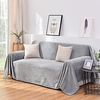 Sofa Cover Embossing/Plush Wheat Ear Pattern Sofa Blanket/Fit for 1-4 Cushion Couch and L Shape SofaEasy to Install miniinthebox