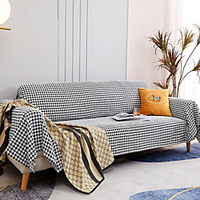 Sofa Cover Exquisite Jacquard /Classic Houndstooth Dust-proof Comfortable Durable/Fit for 1-4 Cushion Couch and L Shape SofaEasy to Install miniinthebox