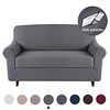 Sofa Cover Solid Colored Flocking Polyester / Cotton Slipcovers