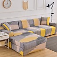 Sofa Cover Stretch Cheap Slipcovers Soft Durable Couch Cover 1 Piece Spandex Jacquard Fabric Washable Furniture Protector Armchair Loveseat L-shape