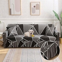 Sofa Cover Stretch Couch Cover Slipcover Furniture Protector Solid Color Anti-Slip Soft Cover Fit for Armchair/ Loveseat/ Three Seater/ Four Seater/ L Shape Sofa Full Protection Easy to Install Care miniinthebox