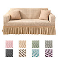 Sofa Cover Striped / Solid Colored / Classic Yarn Dyed Polyester Slipcovers