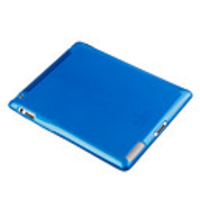 Sofe Silicone Skin Case Cover for iPad 2 Blue