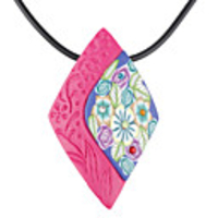 Soft Ceramic Gem-Studded Necklace