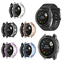 Soft Crystal Clear TPU Protector Case Cover For Garmin Fenix 6X Pro Smart Watch Protective Accessories miniinthebox