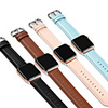 Soft Leather Watch Band for Apple Watch Series 6 SE 5 4 3 2 1 Replaceable Bracelet Wrist Strap Wristband 38mm 40mm 42mm 44mm