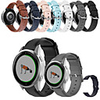 Soft Leather Watch Band for Garmin Vivoactive 4 / Venu / Vivoactive 3 / Approach S40 / Forerunner 245 Music / 645 Music / Vivomove HR / Fenix Chronos Replaceable Bracelet Wrist Strap Wristband
