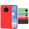 Soft Liquid Silicon Phone Case Cover For One Plus 7T Pro OnePlus 7 Pro Ultra Thin Shockproof 360 Degree Full Protective Back Case