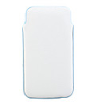Soft PU Leather Case for iPhone 4 Blue