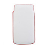 Soft PU Leather Case for iPhone 4 Red