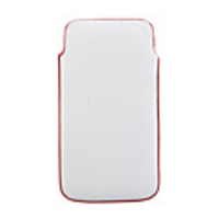 Soft PU Leather Case for iPhone 4 Red