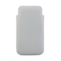 Soft PU Leather Case for iPhone 4 White