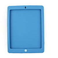 Soft Silicon Case for iPad2 with One Button (Blue)