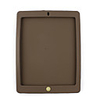 Soft Silicon Case for iPad2 with One Button (Brown)
