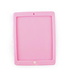 Soft Silicon Case for iPad2 with One Button (Pink)