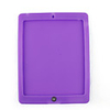 Soft Silicon Case for iPad2 with One Button (Purple)