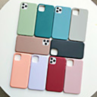 Soft TPU Color Case for iPhone 6 6S 7 8 Plus X XR XS SE Max 11Pro Max Luxury Silicone Protective Case