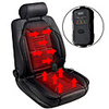 Sojoy Universal 12V 45W max Heated Smart Multifunctional Heated Seat Cover 45 Minute Heating Timing Function for Car and RV Black 1 PCS