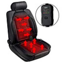 Sojoy Universal 12V 45W max Heated Smart Multifunctional Heated Seat Cover 45 Minute Heating Timing Function for Car and RV Black 1 PCS