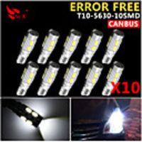 SO.K 10pcs T10 Car Light Bulbs 3 W SMD 5630 300 lm 10 LED Turn Signal Lights For universal