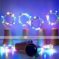Solar 10led Wine Bottle Cork Shaped LED Starry String Lights Night Fairy Lights Lamp For Garden Wedding And Xmas Party