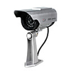 Solar and Battery Dual Power Simulated Indoor/Outdoor Security Camera with Blinking Red LED