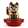 Solar Golden Maneki Neko/Fortune Cat