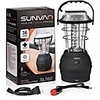 solar lantern w/hand crank and usb port - 36 ultra bright leds - rechargeable outdoor emergency light w/hook for hanging - portable lamp for camping,  hiking,  storms,  hurricanes amp; power outages