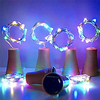 Solar LED String Light 10pcs Solar Wine Bottle Lights 20 LED 10 LEDs Solar Cork String Light Copper Wire Fairy Light for Holiday Christmas Party Wedding Decor 2m 1m miniinthebox
