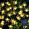 Solar LED String Lights 6.5m 30LEDs Cherry Blossom Outdoor Waterpoof 8 Mode Warm White Colorful White Outdoor Waterproof Fairy Light Christmas Wedding Holiday Decoration Lamp miniinthebox