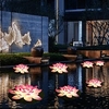 Solar Lights Outdoor Waterproof LED Lotus Pond Lamp Colorful Color Changing Swimming Pool Landscape Garden Decorative Light miniinthebox