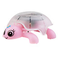 Solar Mini Crystal Crawling Tortoise Pink