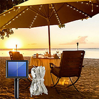 Solar Outdoor Umbrella Lights 104 LED Patio Umbrella Lights Outdoor Garden Parasol Fairy String Lamp IP65 Waterproof Automatic Solar Parasol Light miniinthebox