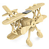 Solar Panel Wooden Airplane