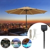 Solar Patio Umbrella Light Outdoor 104LEDs Fairy String Light Waterproof for Yard Garden Camping Decoration Colorful Xmas Lighting miniinthebox