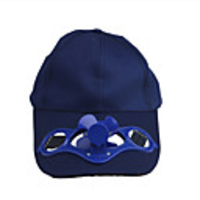 Solar Power Hat Cap Cooling Cool Fan - Sapphire