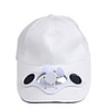 Solar Power Hat Cap Cooling Cool Fan - White